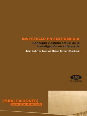 cover image of Investigar en enfermería